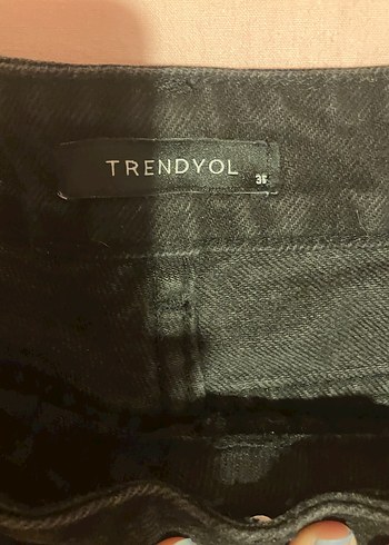 Siyah Mini Kot Şort - Görsel 2