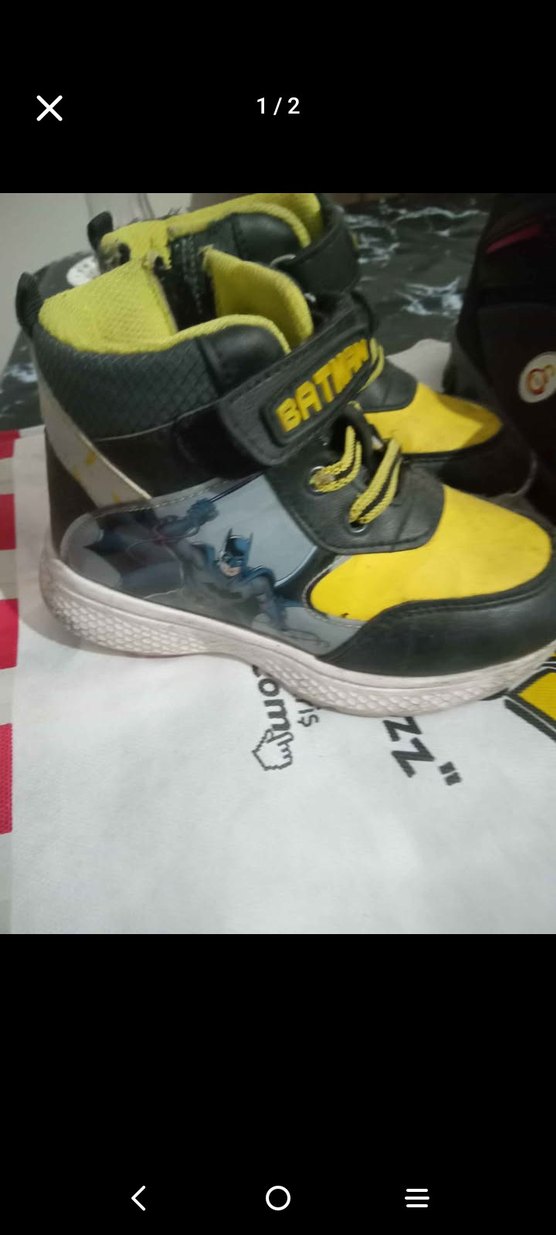 Sarı Batman Erkek Çocuk Sneakers 28 numara - Görsel 2