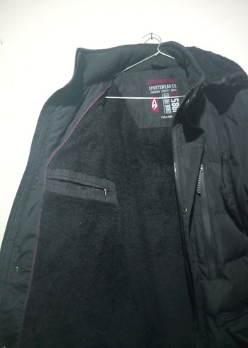 Siyah Fermuarlı Erkek Midi Mont - Görsel 5