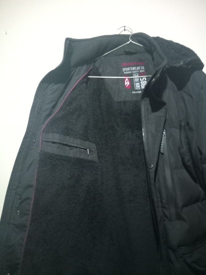 Siyah Fermuarlı Erkek Midi Mont - Görsel 5