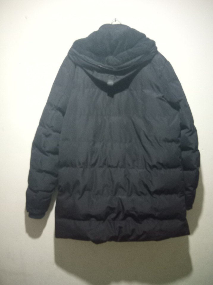 Siyah Fermuarlı Erkek Midi Mont - Görsel 2