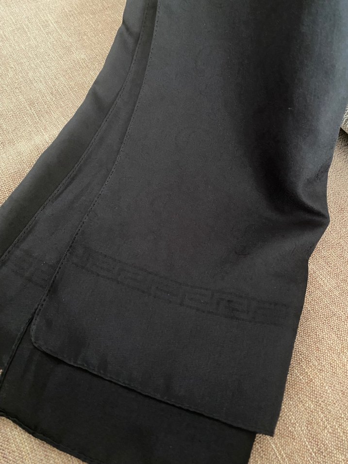 Kadın Siyah Harem Scarf Siyah Şal - Görsel 2