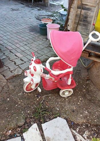 Pembe Renk Çocuk Üç Tekerlekli Bisiklet - Görsel 2