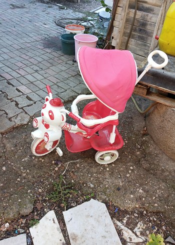 Pembe Renk Çocuk Üç Tekerlekli Bisiklet - Görsel 3