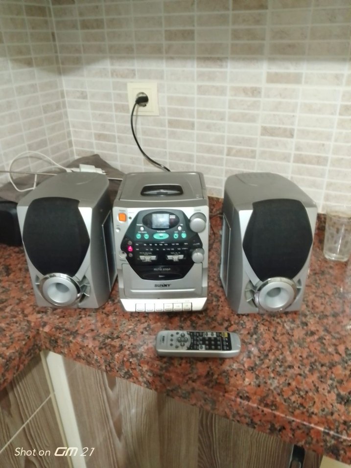 Gri Mini Müzik Sistemi Kumandalı - Görsel 2