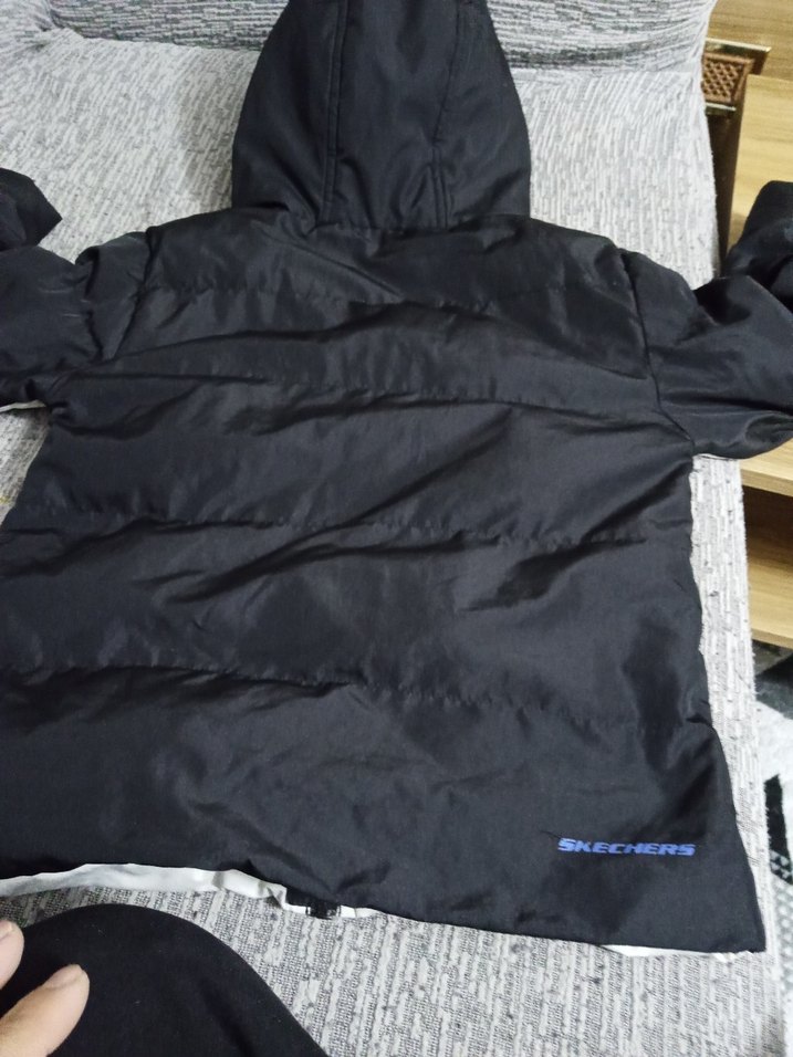 Erkek Çocuk Beyaz Fermuarlı Mont - Görsel 4