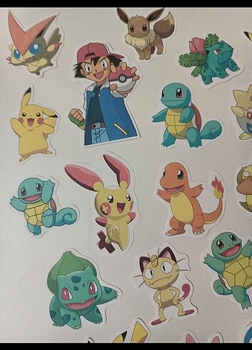 Pokemon Anime Sticker Seti