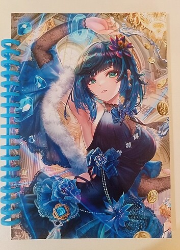 Genshin İmpact Anime A5 Spiralli Defter 50 Yaprak
