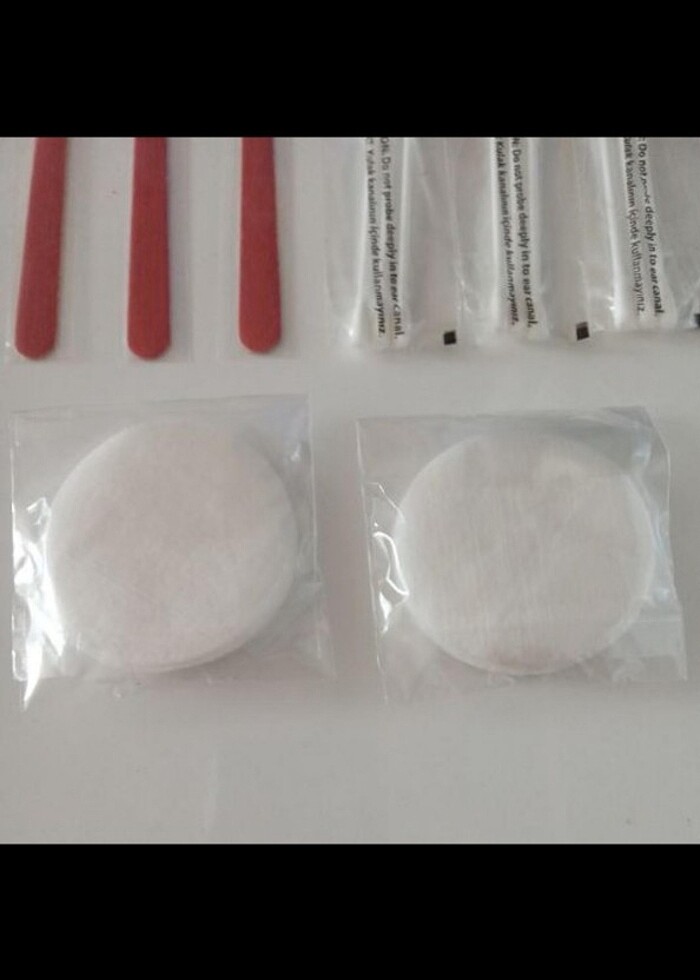 Yüz Temizleme Pamuğu, Törpü, Kulak Temizleme Çubuğu  - Görsel 5