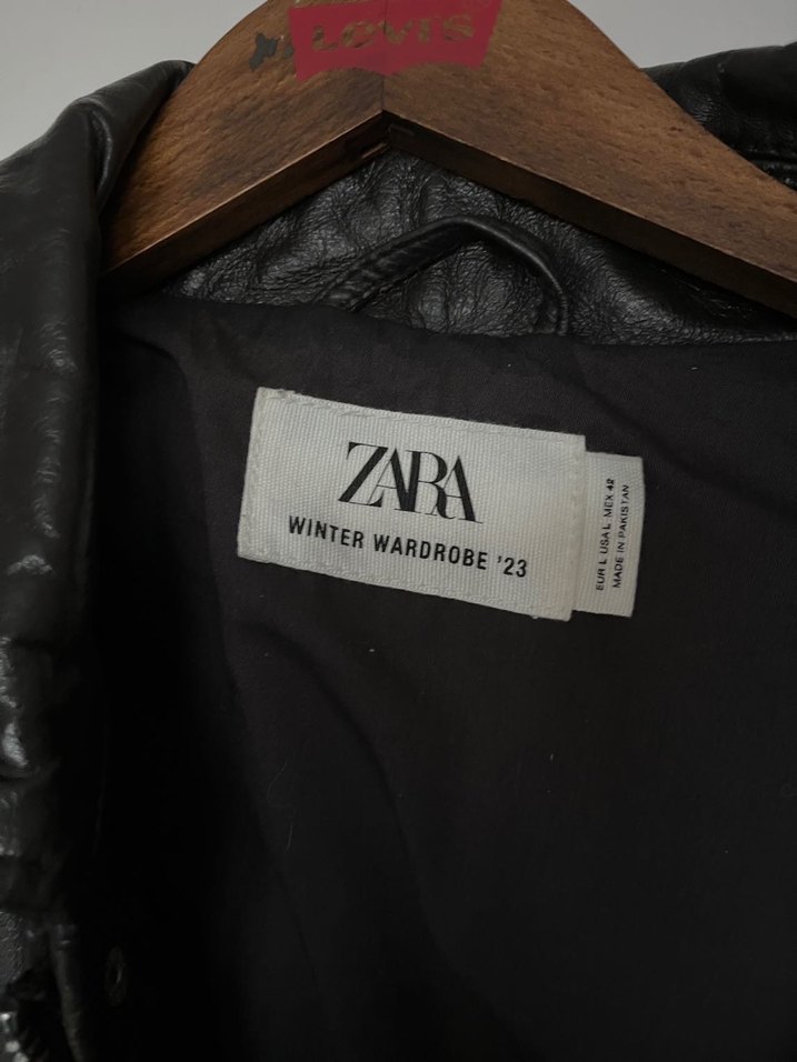 Kahverengi inek derisi ceket - Görsel 3