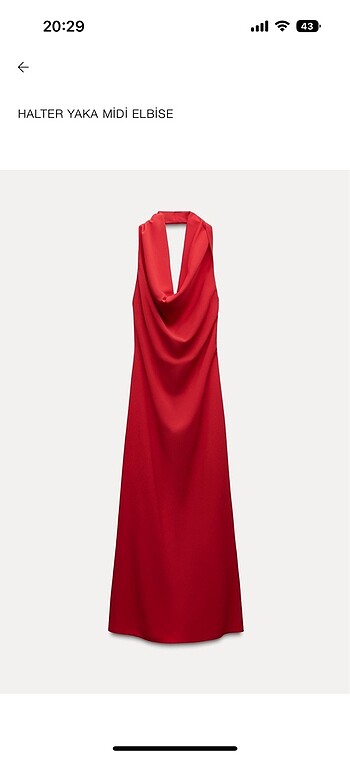 Zara midi elbise