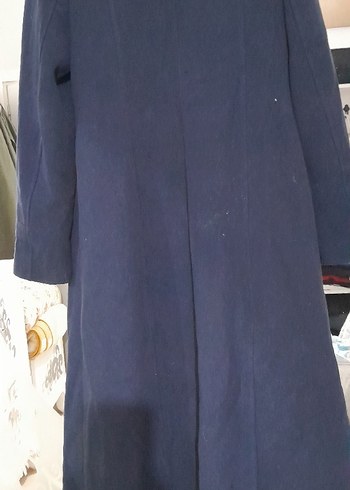 Lacivert Fermuarlı Uzun kaban - Görsel 5