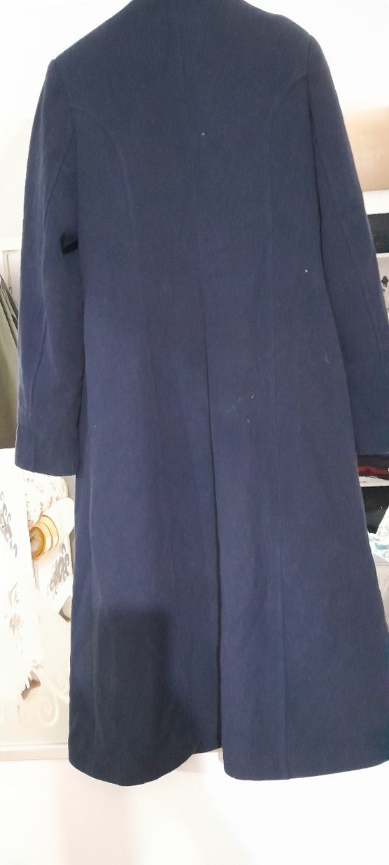 Lacivert Fermuarlı Uzun kaban - Görsel 5