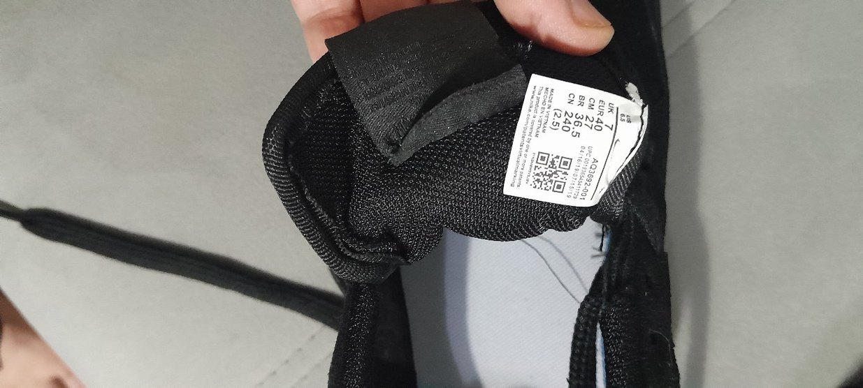 Siyah Erkek Spor Ayakkabı Velcro Detaylı - Görsel 5