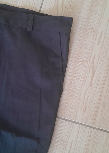 Diğer Siyah Kadın Piliseli Kumaş Pantolon