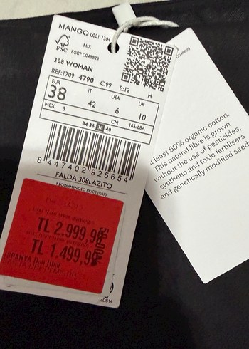 Kadın mango şort etek - Görsel 2