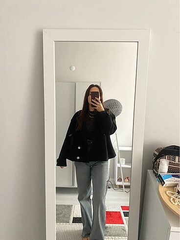 xs Beden siyah Renk Trendyolmilla kısa kaban