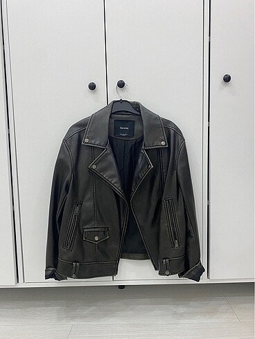 Bershka vintage deri ceket