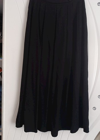 Siyah Uzun Dökümlü Gotik Etek