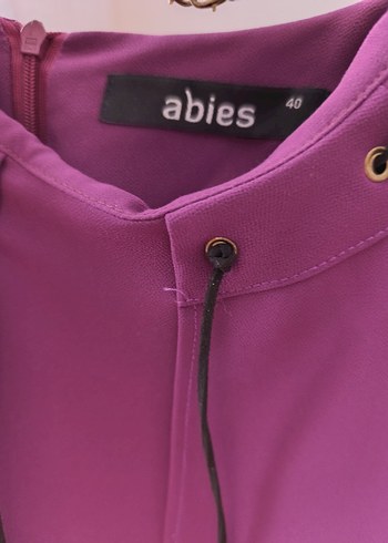 Mor Uzun Kollu Salaş Elbise - Görsel 4