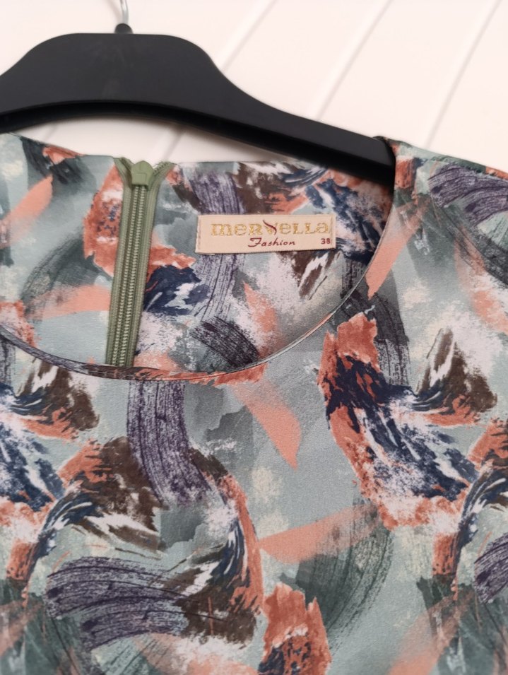 Bohem Çok Renkli Uzun Kol tunik - Görsel 3