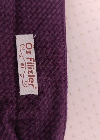 Mor Uzun Kadın Etek, Beli Düğmeli - Görsel 3