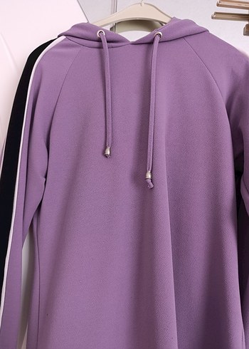 Mor Mini Eşofman Takımı, Rahat Kesim, Uzun Kollu - Görsel 3