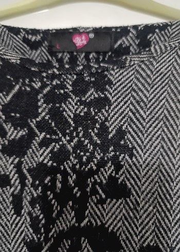 Gri Uzun Kollu Kadın Elbise - Görsel 3