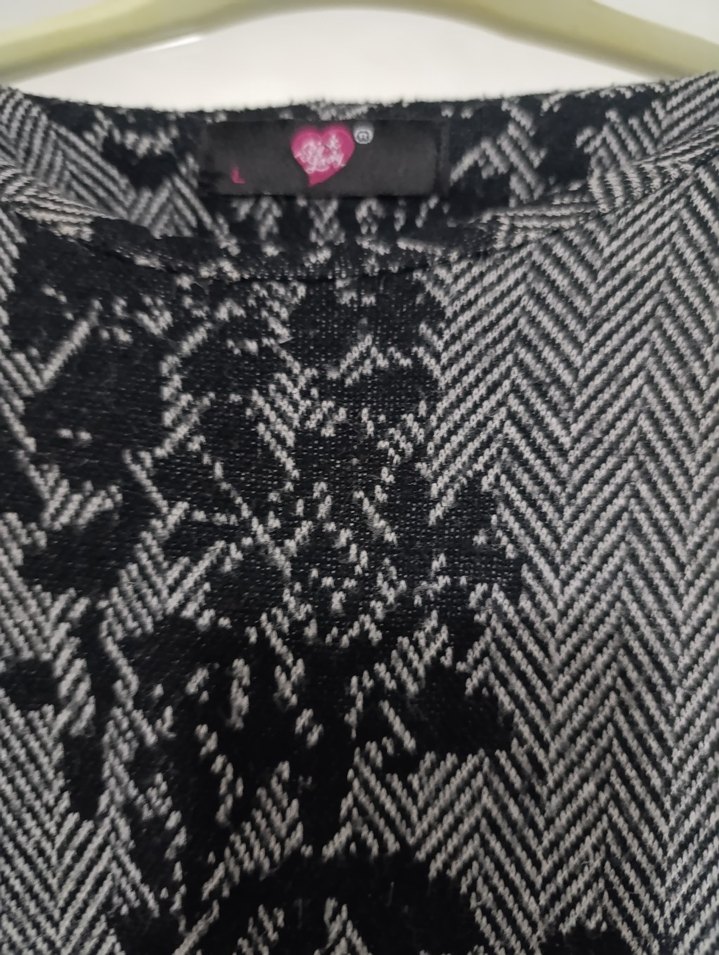 Gri Uzun Kollu Kadın Elbise - Görsel 3