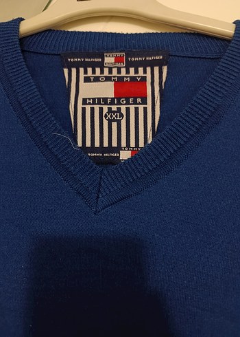 Mavi Oversize Triko Erkek Kazak - Görsel 2