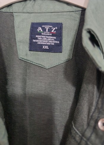 Düğmeli Keten Erkek Gömlek - Görsel 3