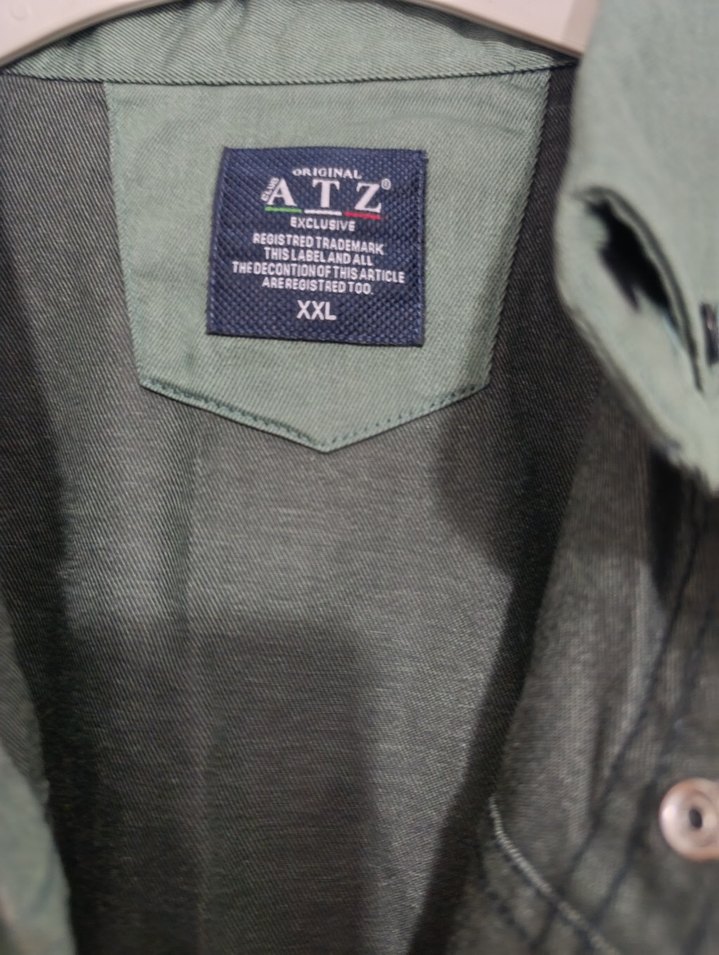 Düğmeli Keten Erkek Gömlek - Görsel 3