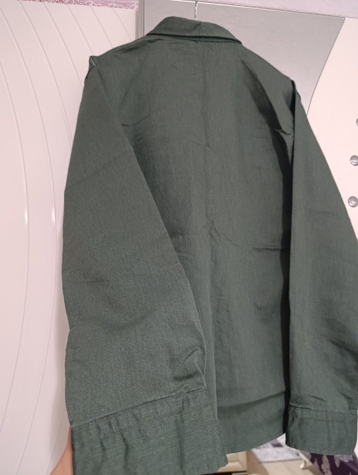 Düğmeli Keten Erkek Gömlek - Görsel 4