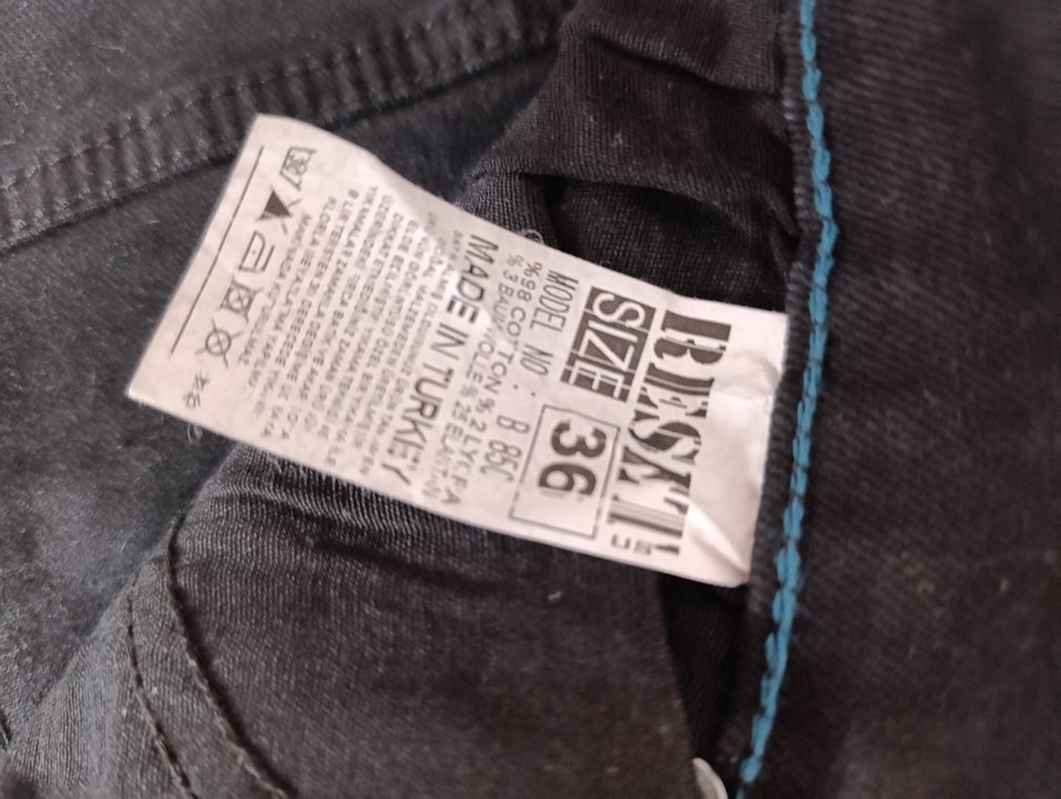 Düğmeli Gri  Jean - Görsel 3