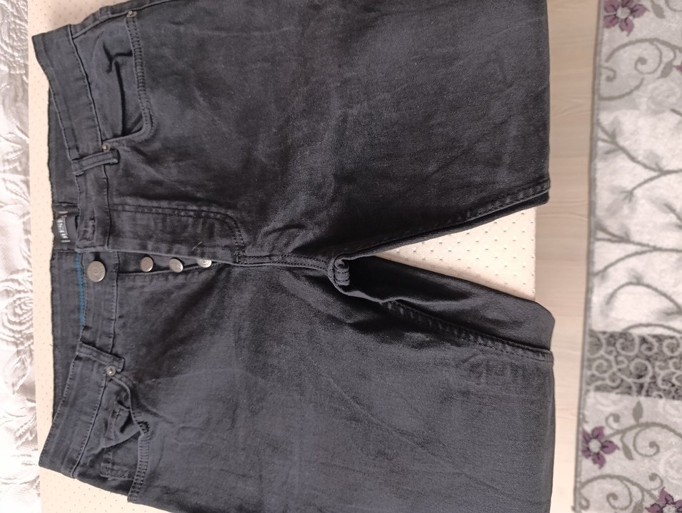 Düğmeli Gri  Jean - Görsel 2