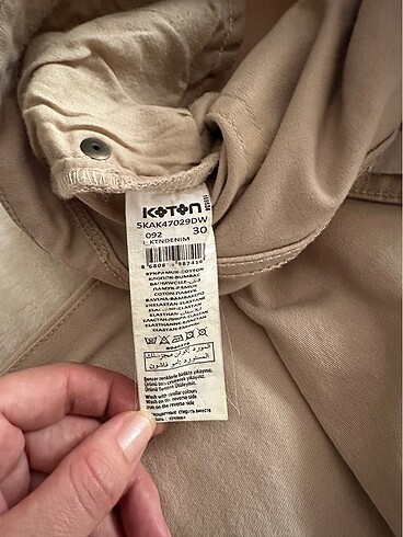 30 Beden Koton bej pantolon