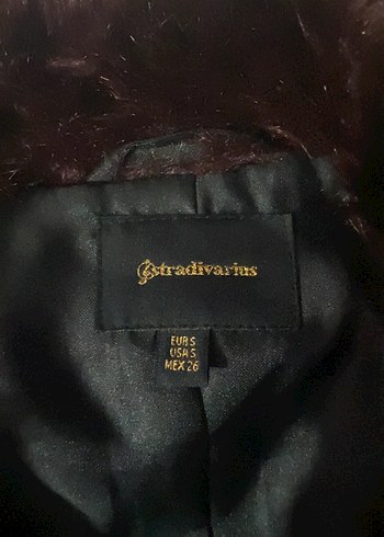 s Beden bordo Renk Stradivarius Bordo Kürk