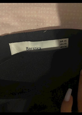 Bershka Siyah Gotik Mini Etek