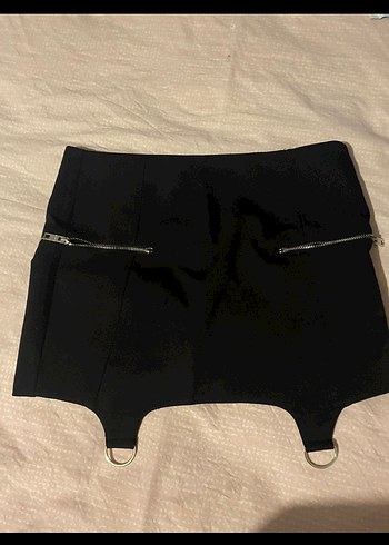Siyah Gotik Mini Etek