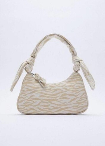 Zara Zebra Baget Çanta