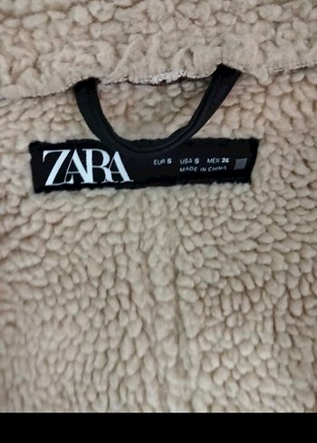 Kürk Detaylı Kahverengi Deri Kadın Zara Biker Ceket - Görsel 3