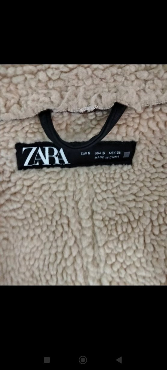 Kürk Detaylı Kahverengi Deri Kadın Zara Biker Ceket - Görsel 3