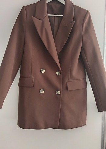 Kahverengi Kadın Blazer Ceket - Görsel 2