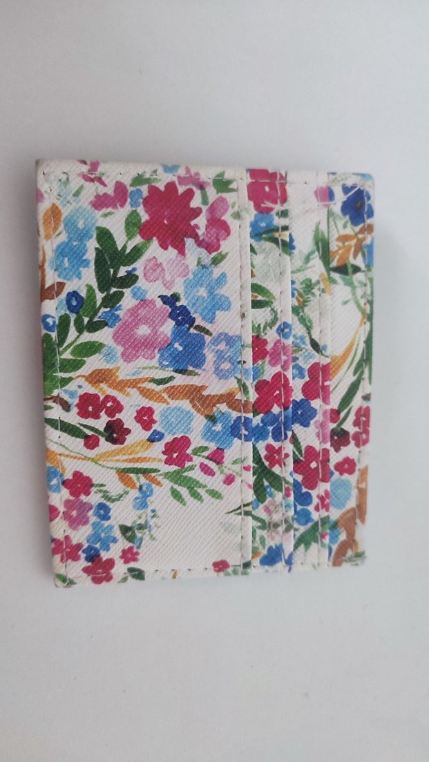 Çiçek Desenli Kadın Kartlık Cüzdan - Görsel 2