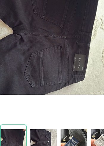 Lufian Siyah Denim Jean