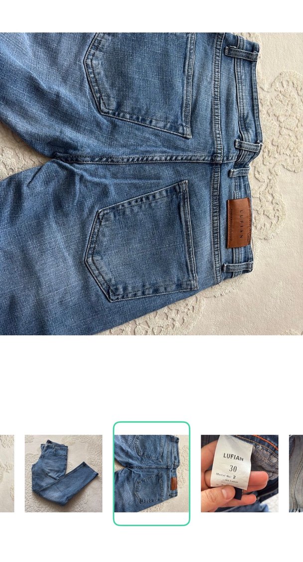 Lufian Mavi Denim Jean — görsel 3/5