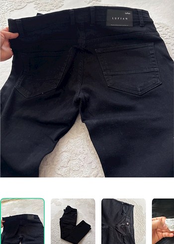 Lufian Siyah Denim Jean