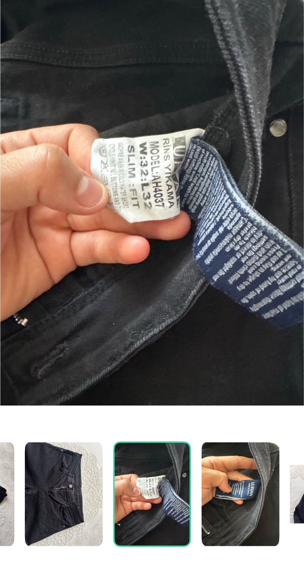 Lufian Siyah Denim Jean — görsel 4/4