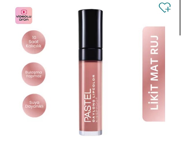Pastel Daylong Lipcolor Kissproof Likit Ruj No: 20