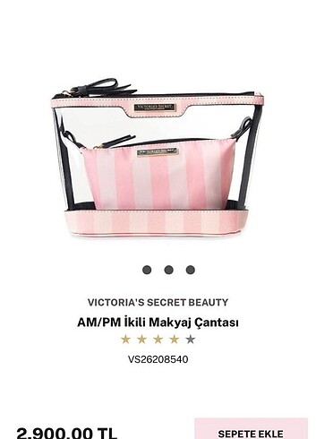 #Victoria Secret#makyaj çantası#